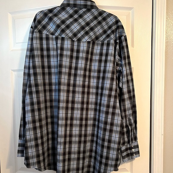 Plains Western Wear Button Down Shirt Xxl Tall - Picture 2 of 11